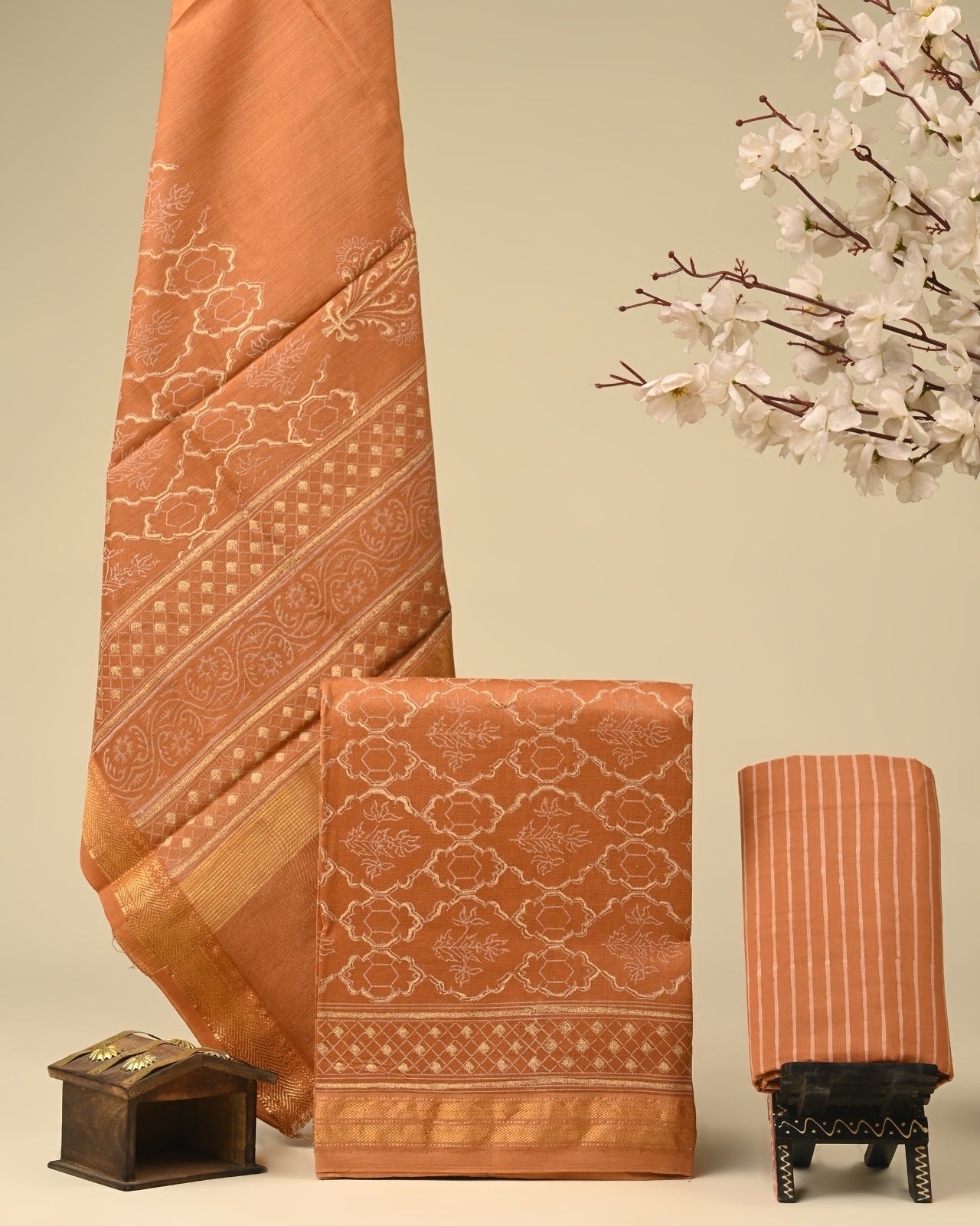 Khadi Gold Print