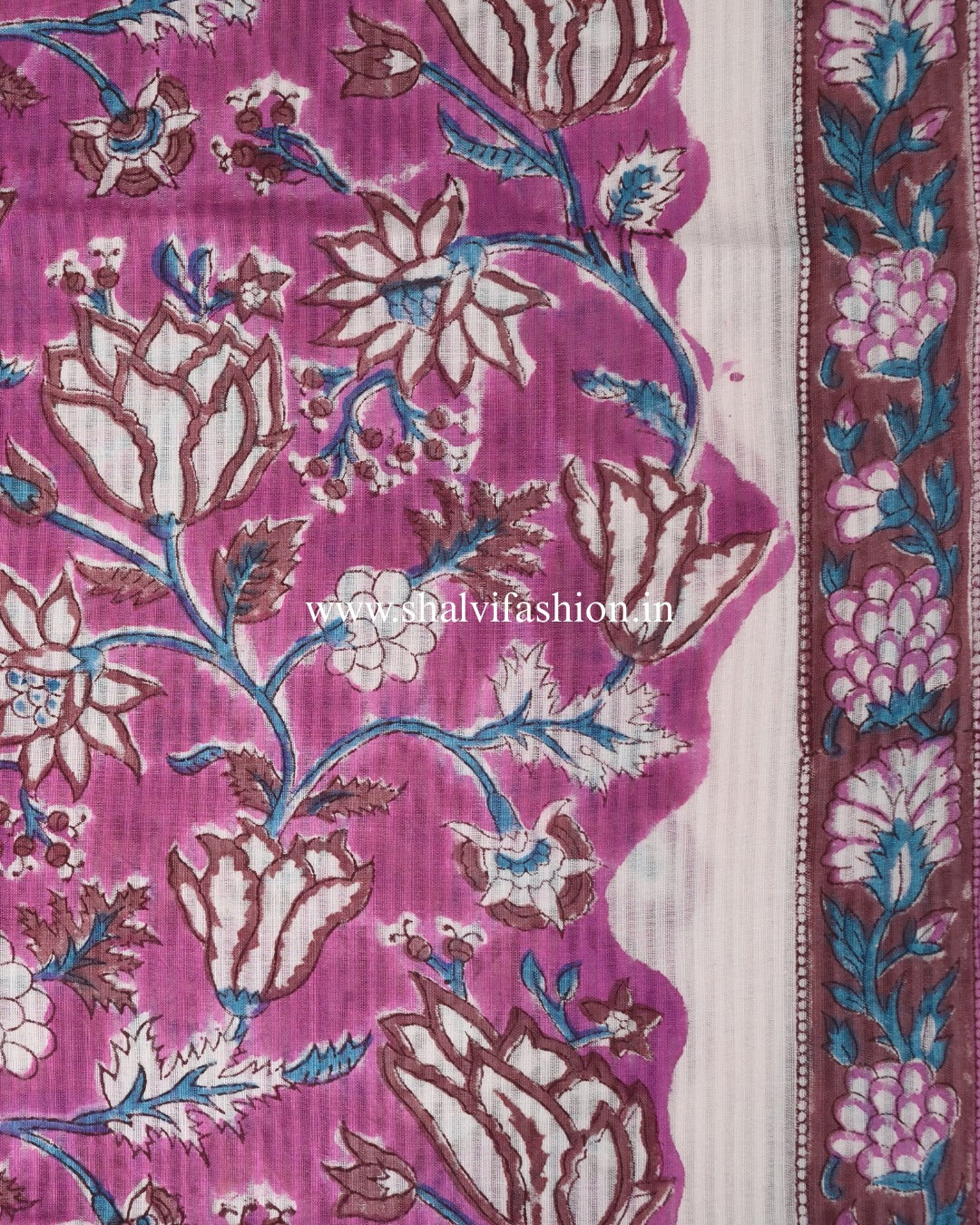 Shop jaipuri print cotton suits with kota dupatta (3CKD749)