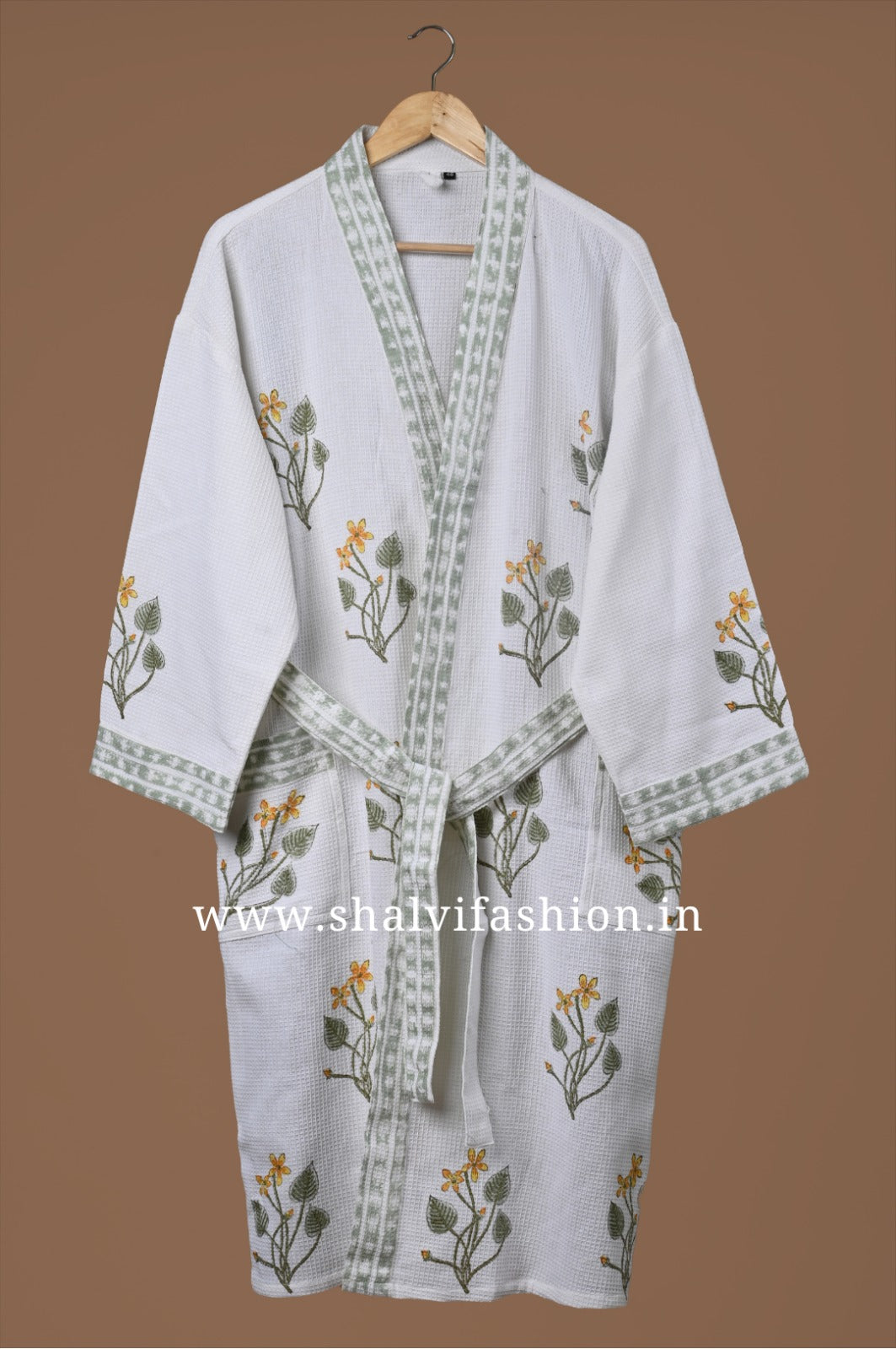 Shop jaipuri block print cotton bathrobes (BROB23)
