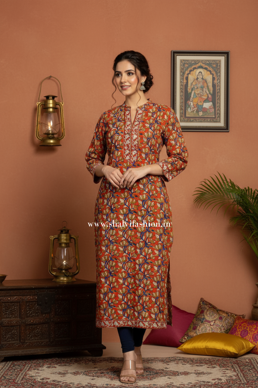 Shop jaipuri block printed cotton kurties (CSS248)