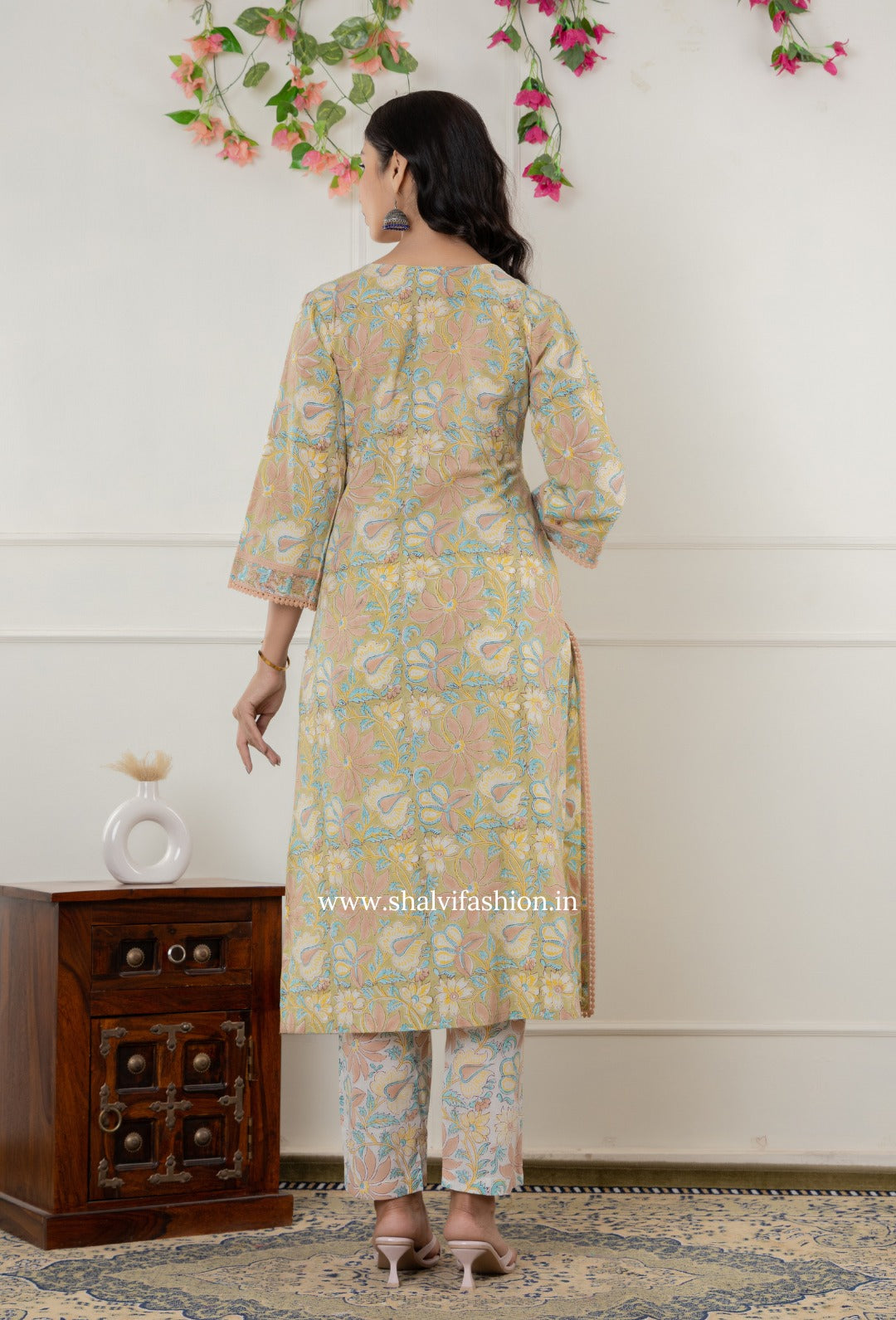 Shop hand block printed cotton suits online shopping (CSS290)