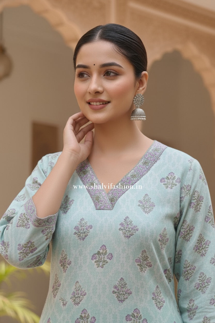 Shop hand block print kota doria suits online shopping (CSS399)