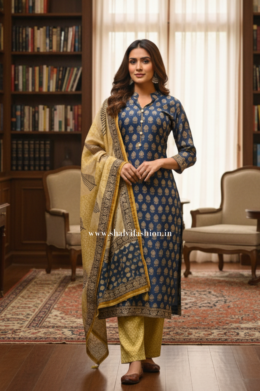 Shop chanderi silk suit sets online (CSS42)
