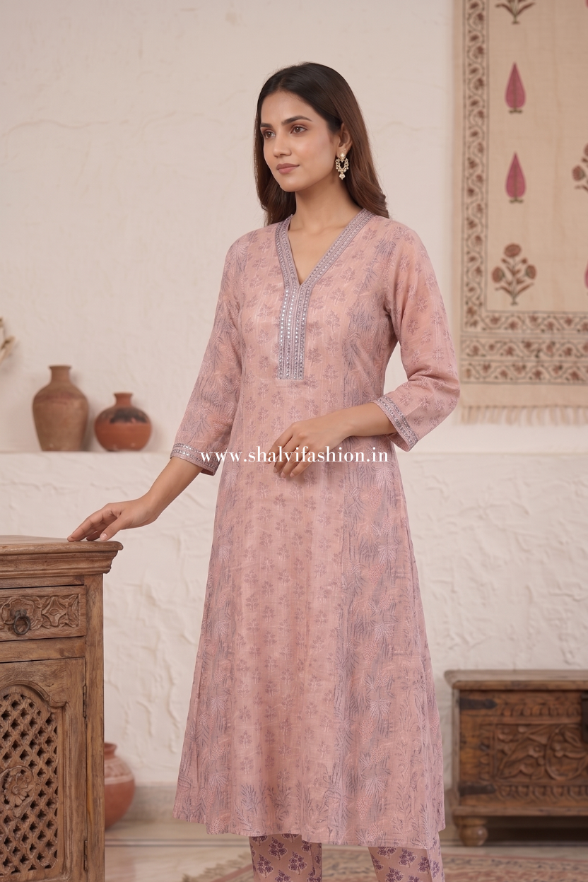 Shop hand block print kota doria suits online shopping (FKDS21)