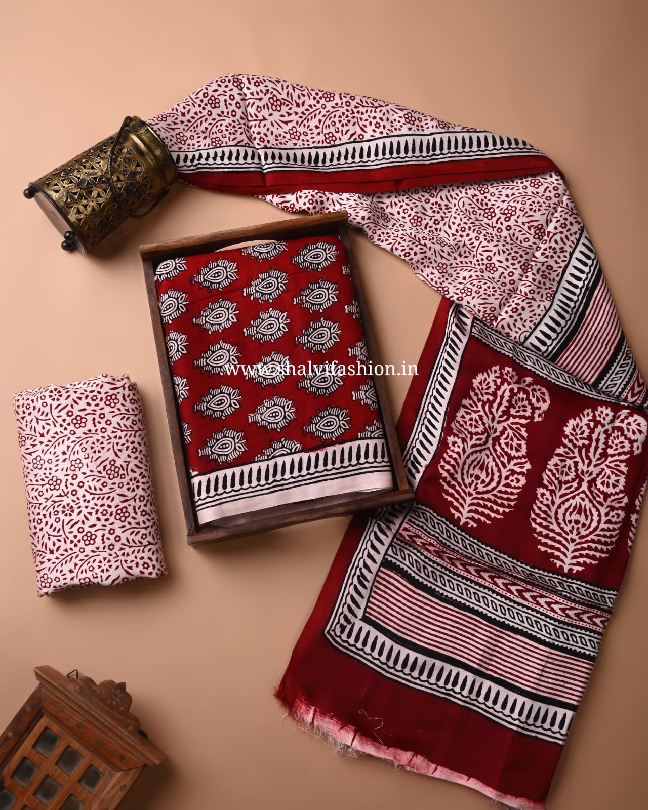 Shop bagh printed modal silk suits online (MOD129)