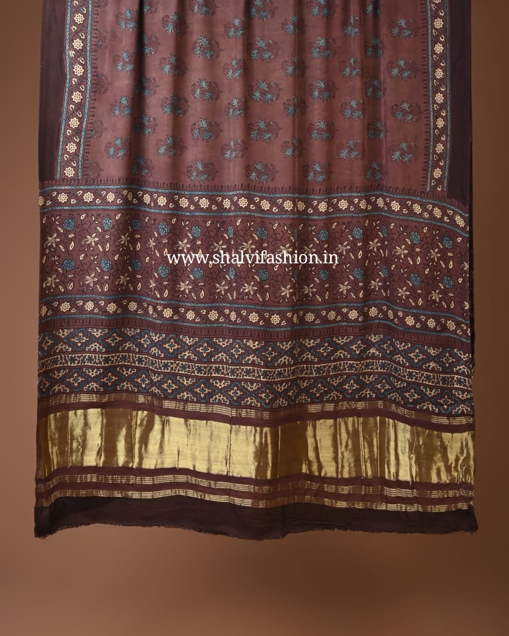 Shop ajrak print modal suits with pure lagdipatta dupatta (MOD149)