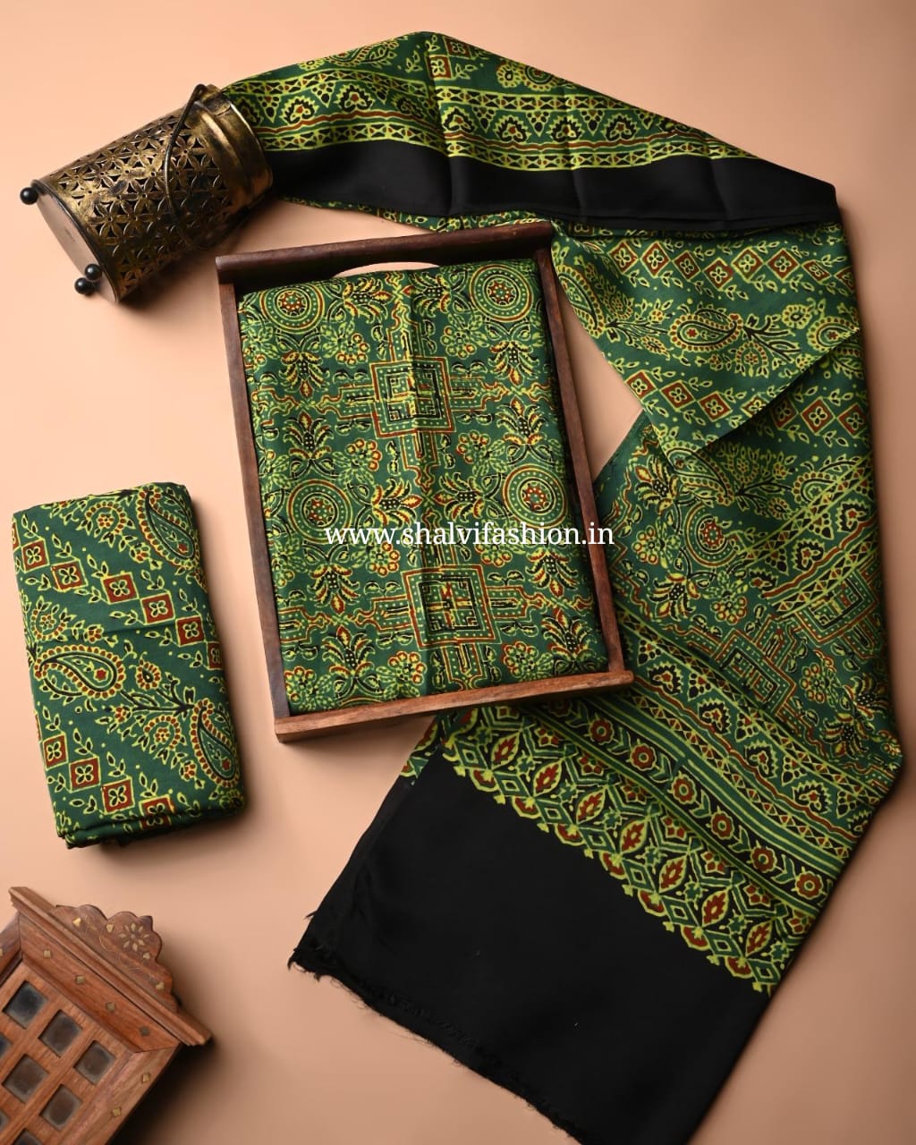 Shop block print modal silk suits in jaipur (MOD42)