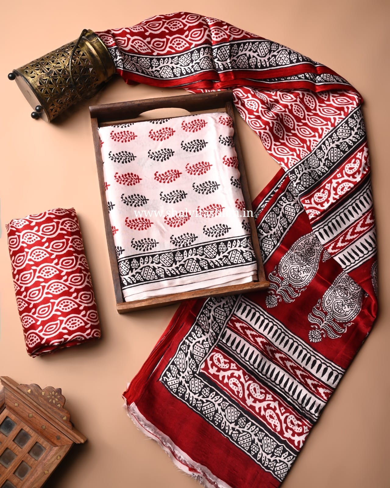 Shop bagh print modal silk suits online (MOD80)