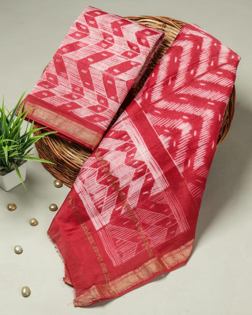 Shop hand block printed maheshwari silk two piece sets online shopping (MSL321)