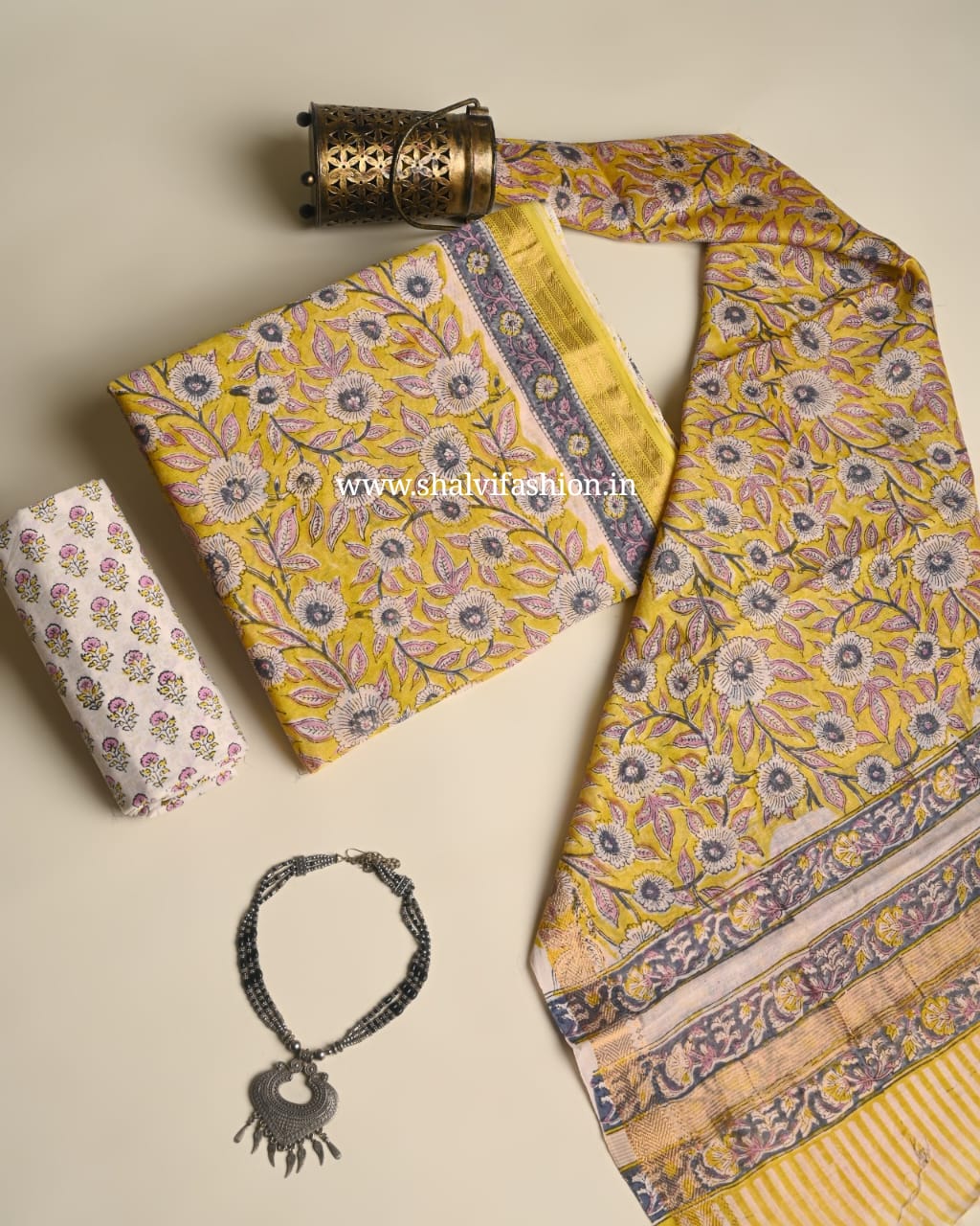 Shop block print maheshwari silk suits online (MSL537)