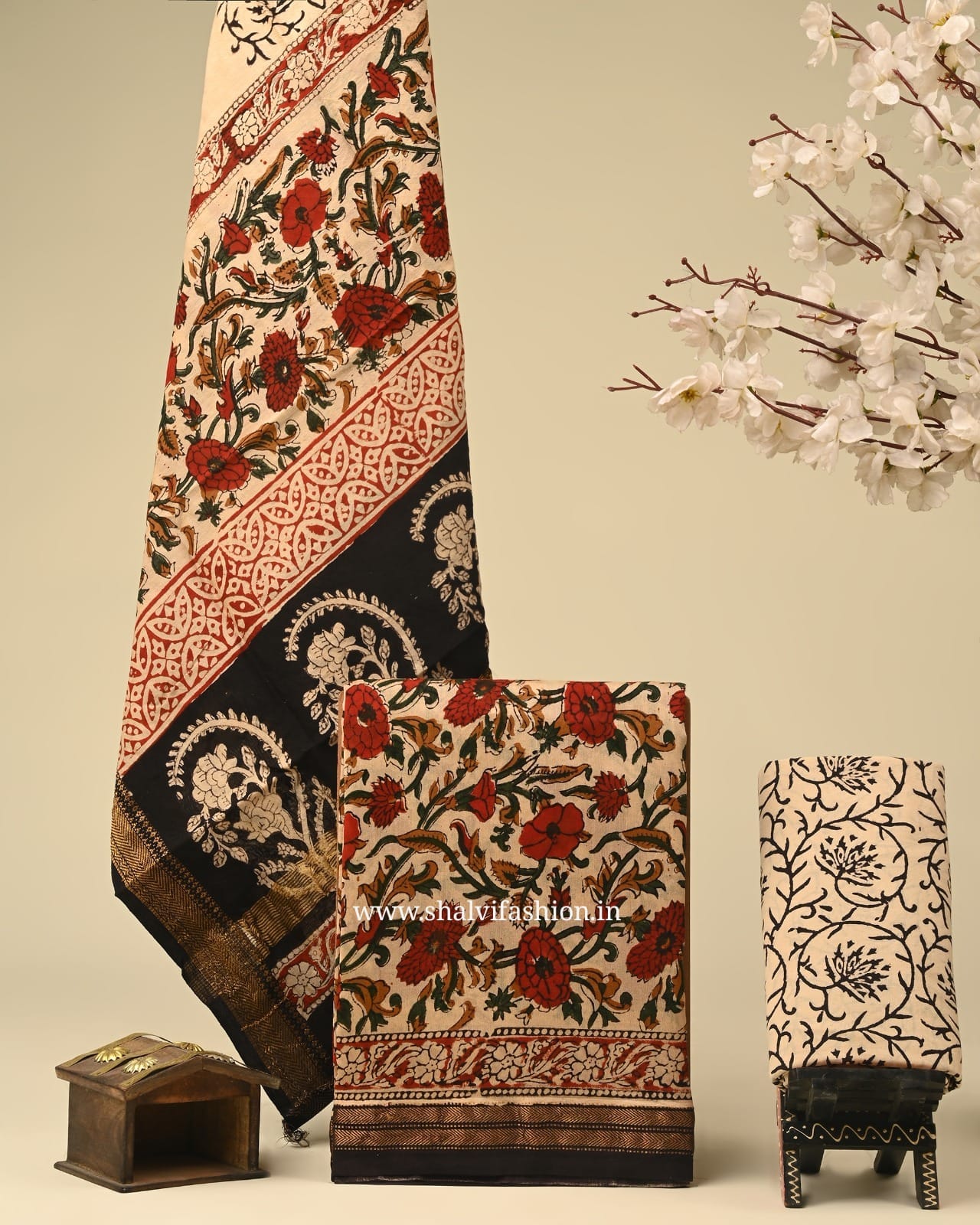 Shop bagru print mahehswari silk suits (MSL53)