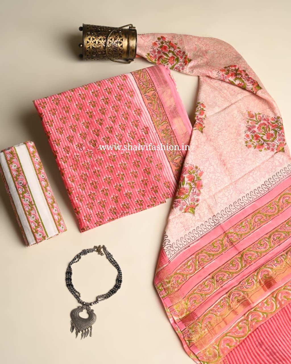 Shop jaipuri printed maheshwari silk suits online shopping (MSL546)