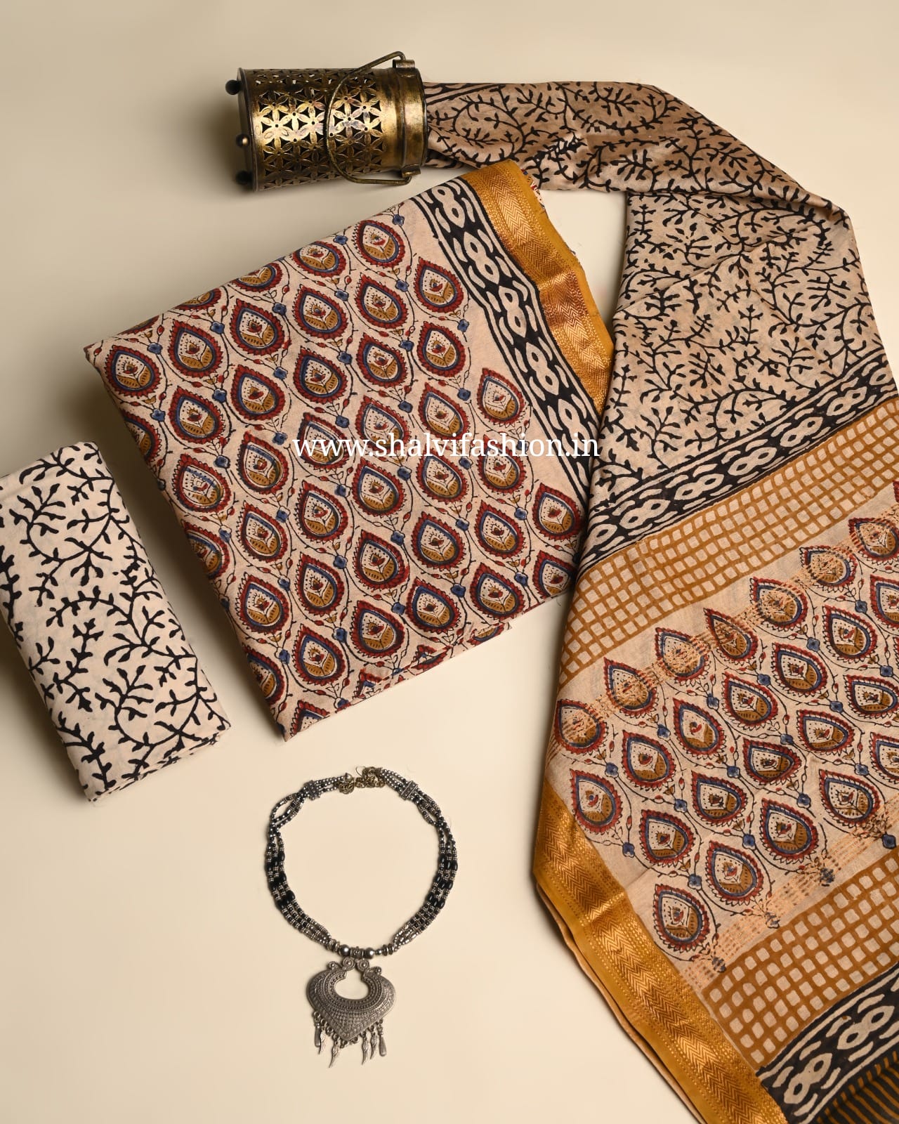 Shop jaipuri printed maheshwari silk suits online (MSL628)