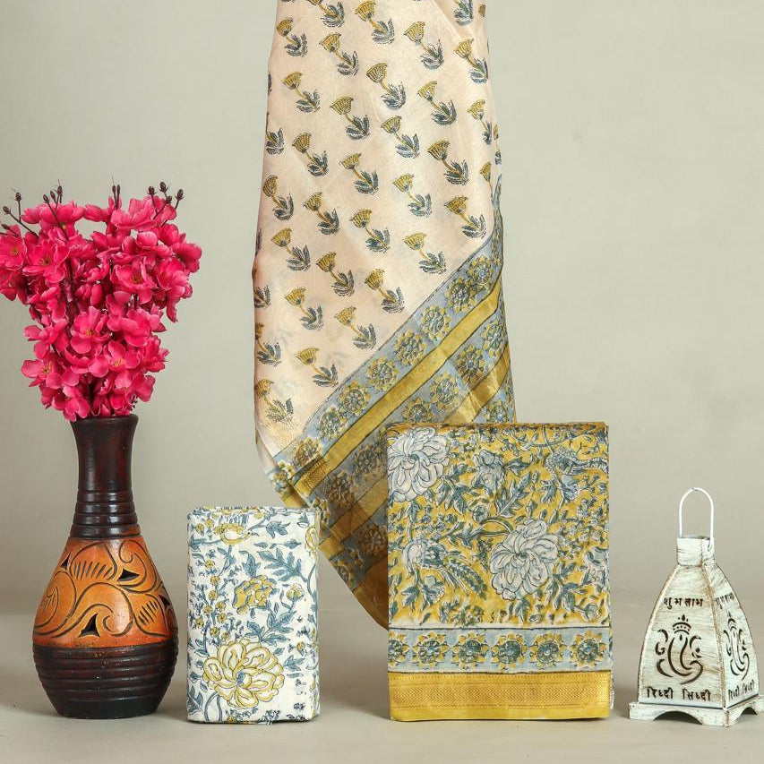 Shop sanganeri print maheshwari silk suits online shopping (MSL646)