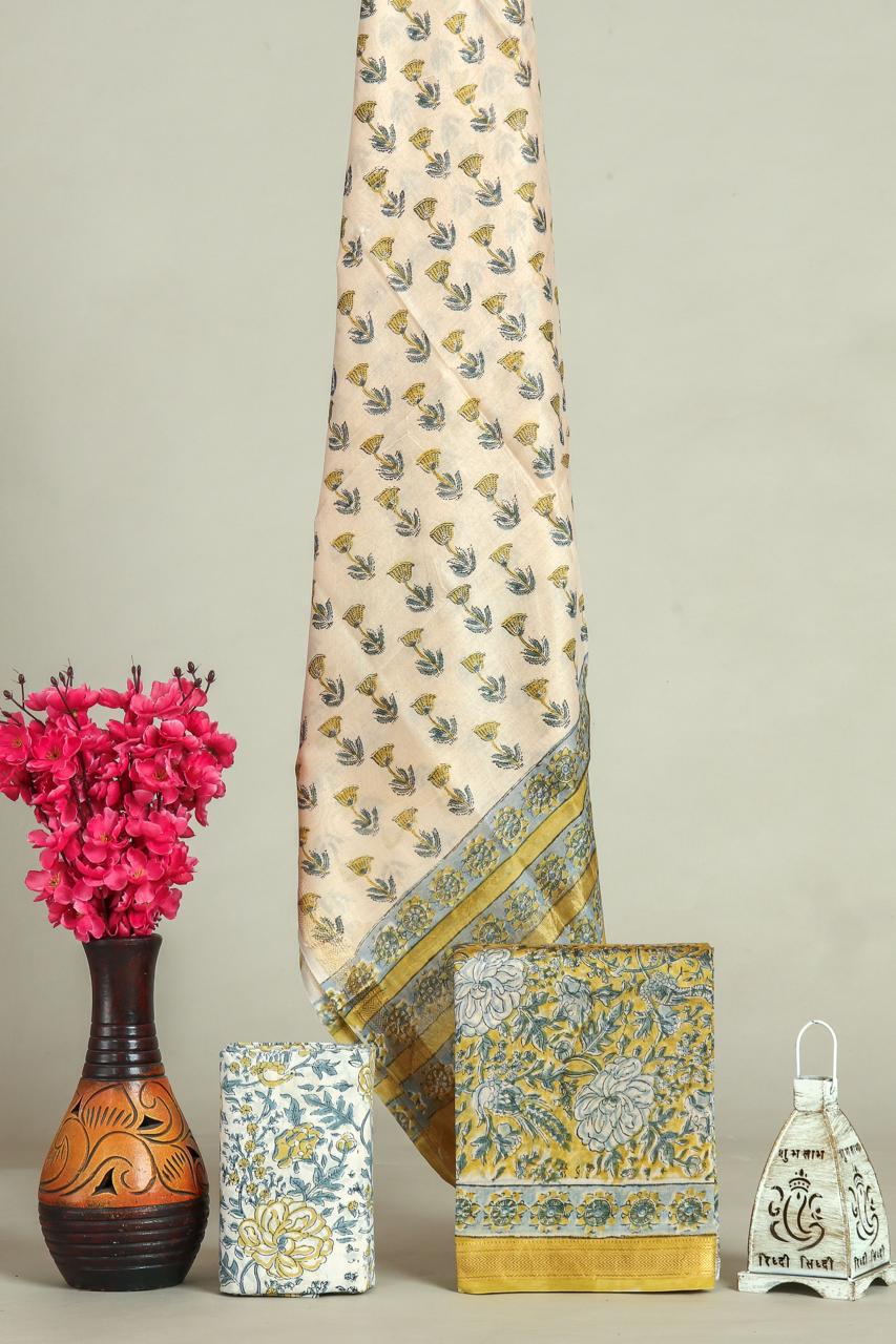 Shop sanganeri print maheshwari silk suits online shopping (MSL646)