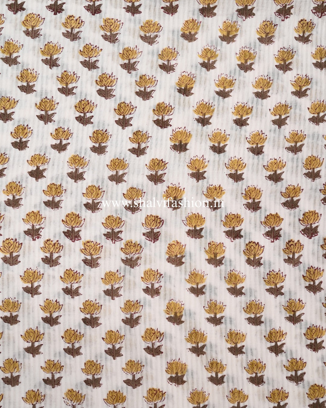 Shop hand block print cotton suits with mulmul dupatta (PRMUL592)