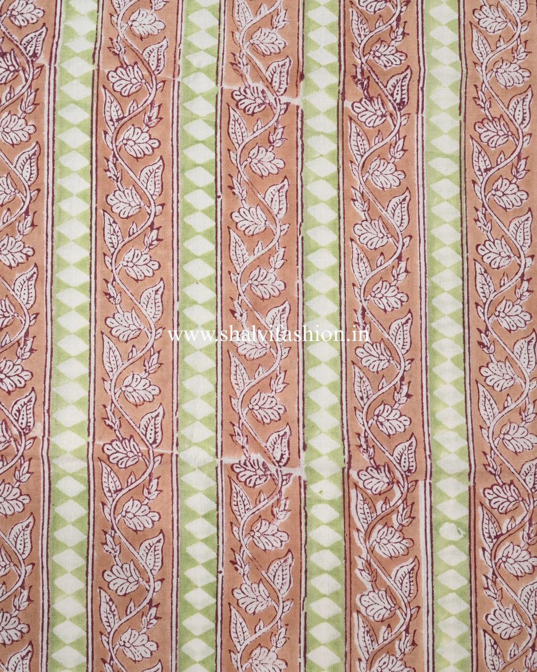 Shop unstitched block print cotton suits with chiffon dupatta (PCHF649)