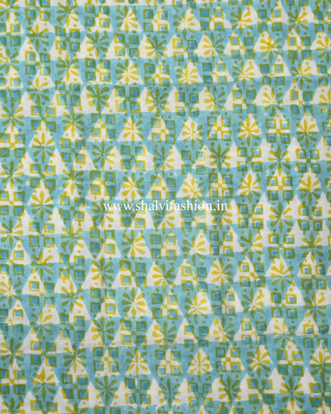 Shop hand block print cotton suits with mulmul dupatta (PRMUL595)