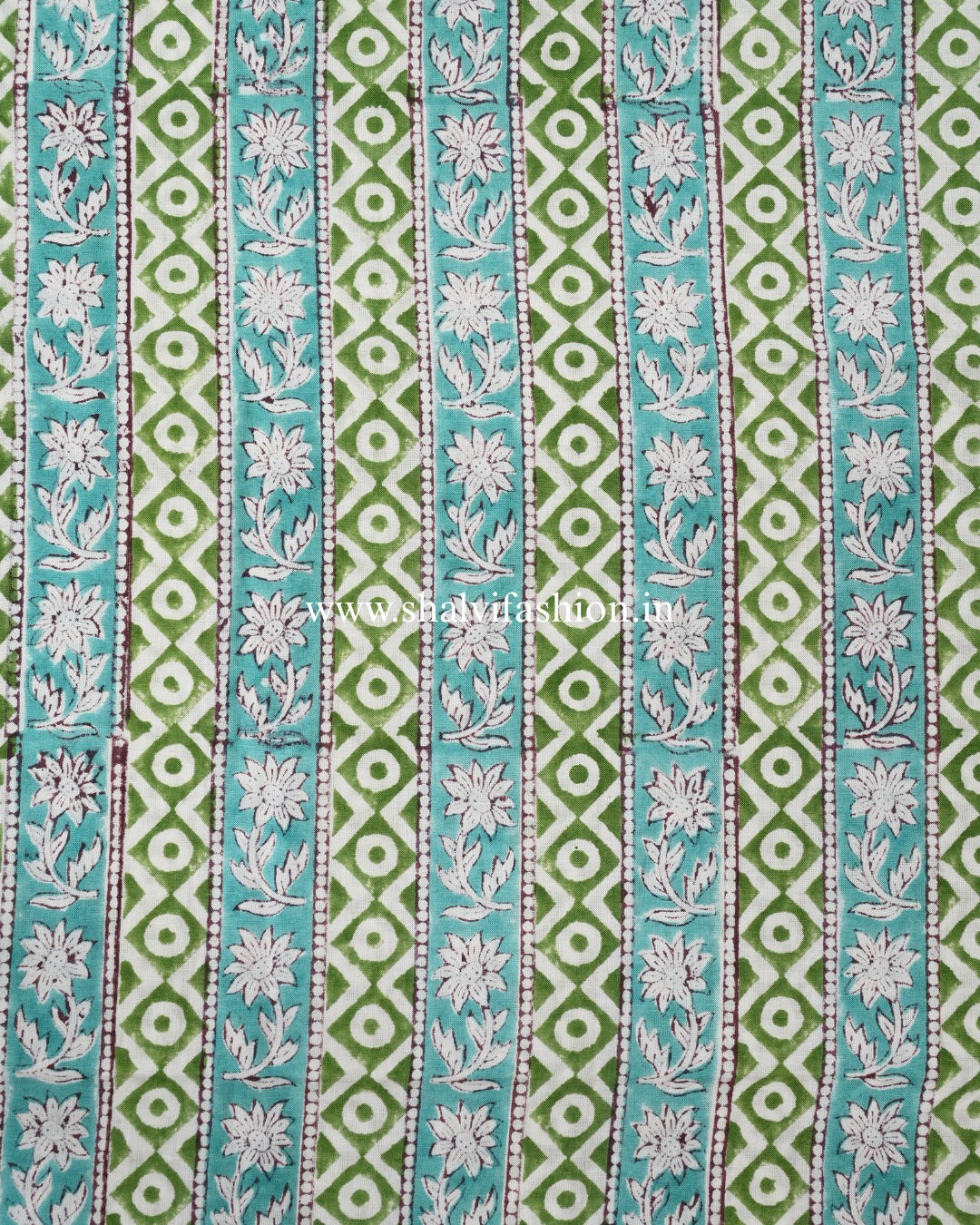 Shop jaipuri print cotton suits with chiffon dupatta (PCHF651)