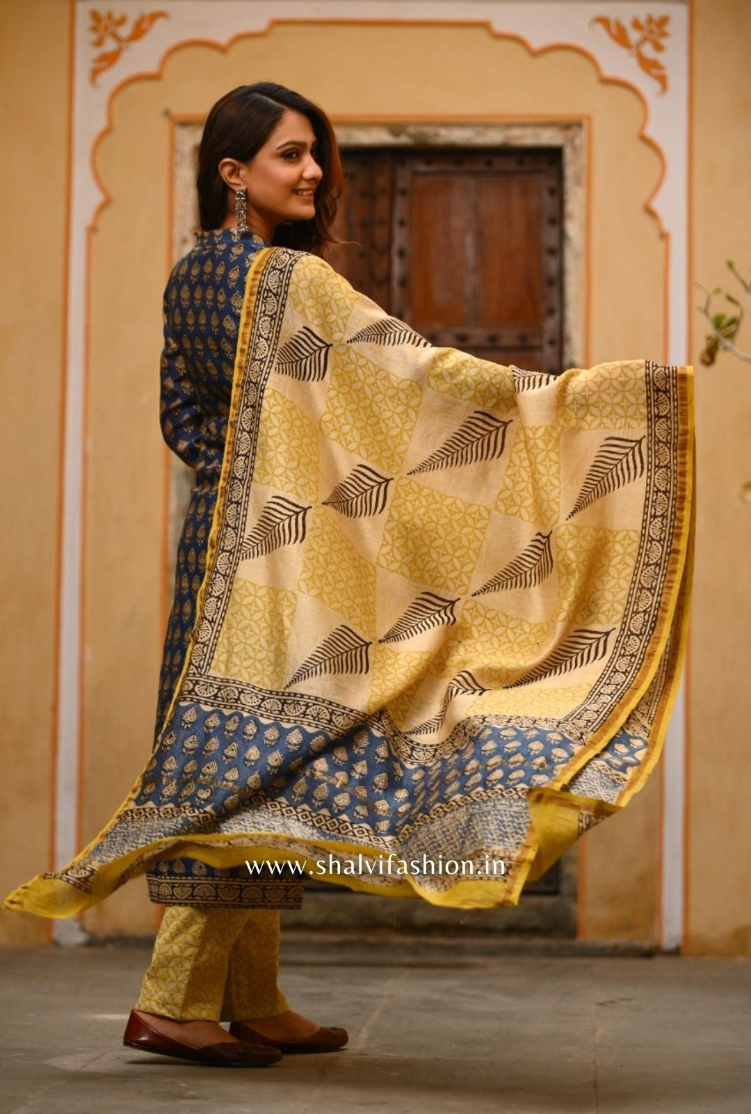 Shop chanderi silk suit sets online (CSS42)