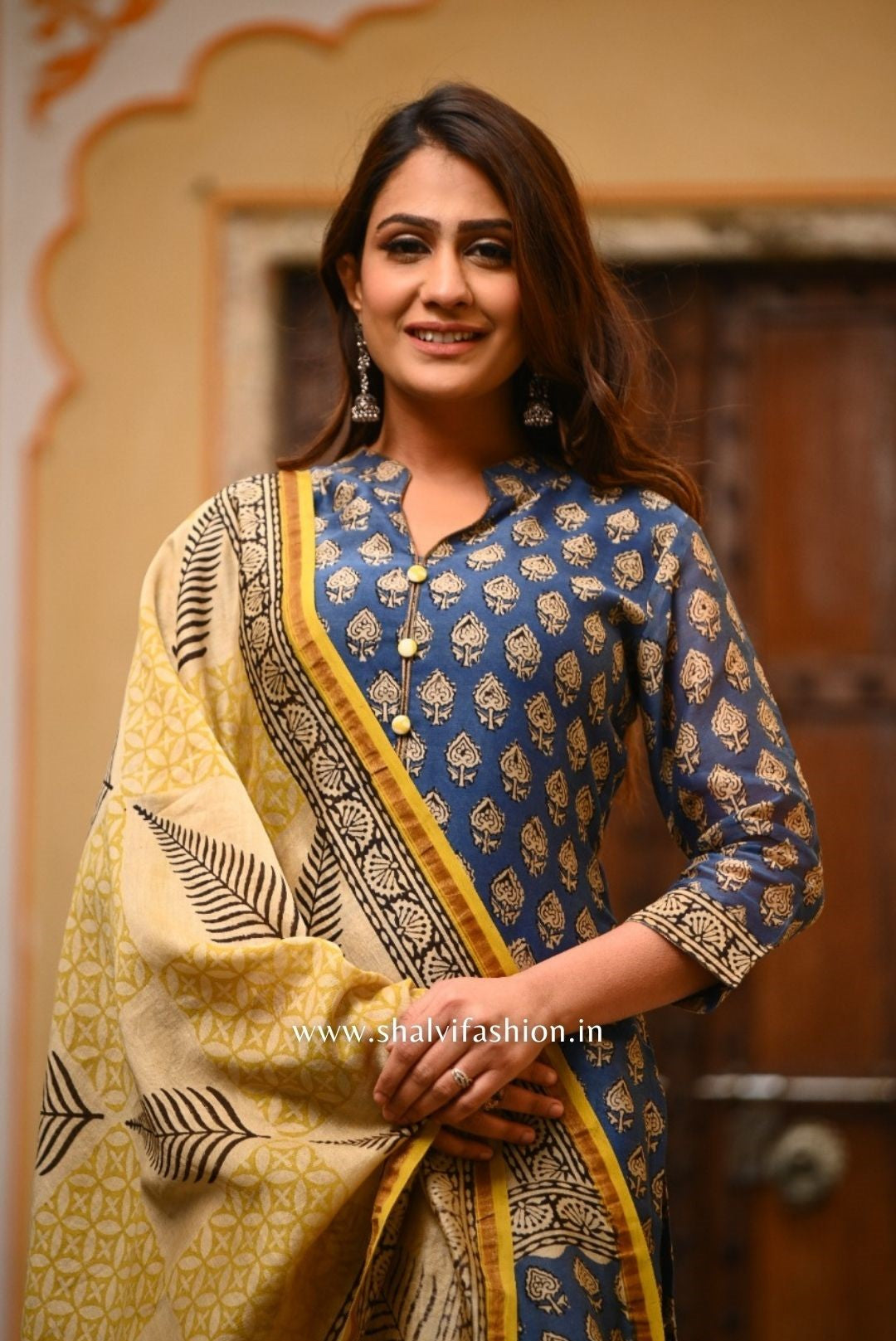 Shop chanderi silk suit sets online (CSS42)