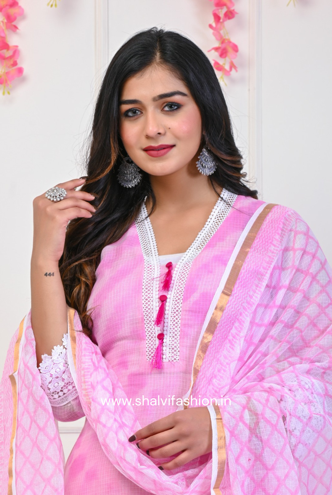 Shop block print kota doria suit sets in jaipur (CSS70KD)