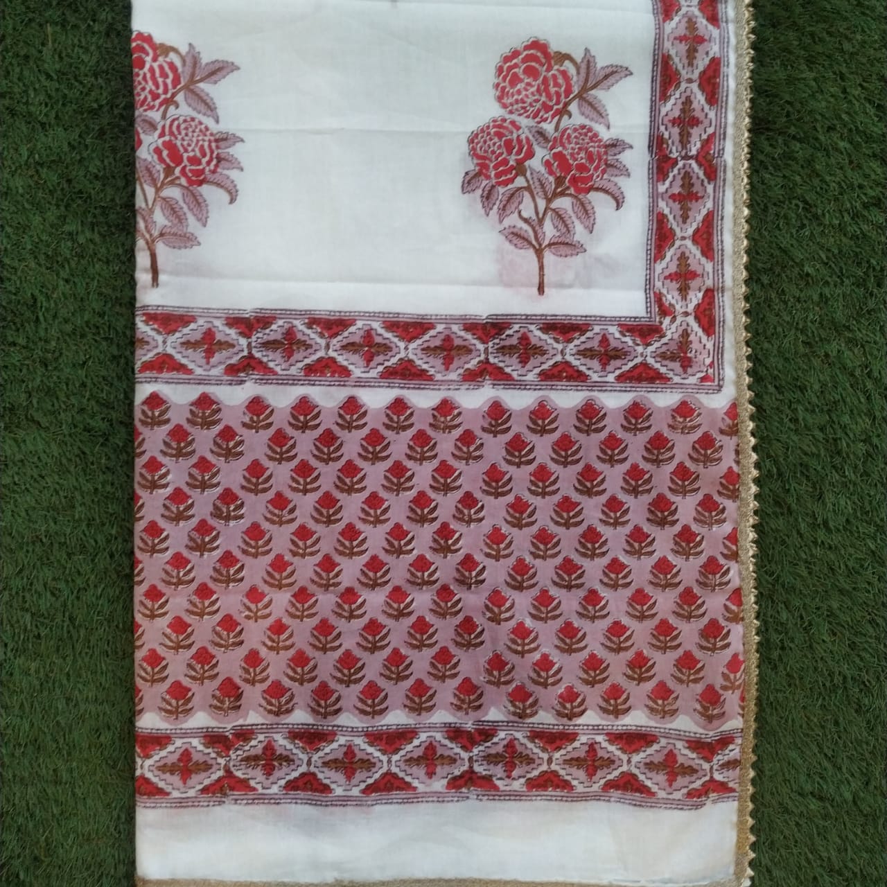 Shop Unstitched Gota Work Collection with Classy Mulmul Dupatta (GOTA171)