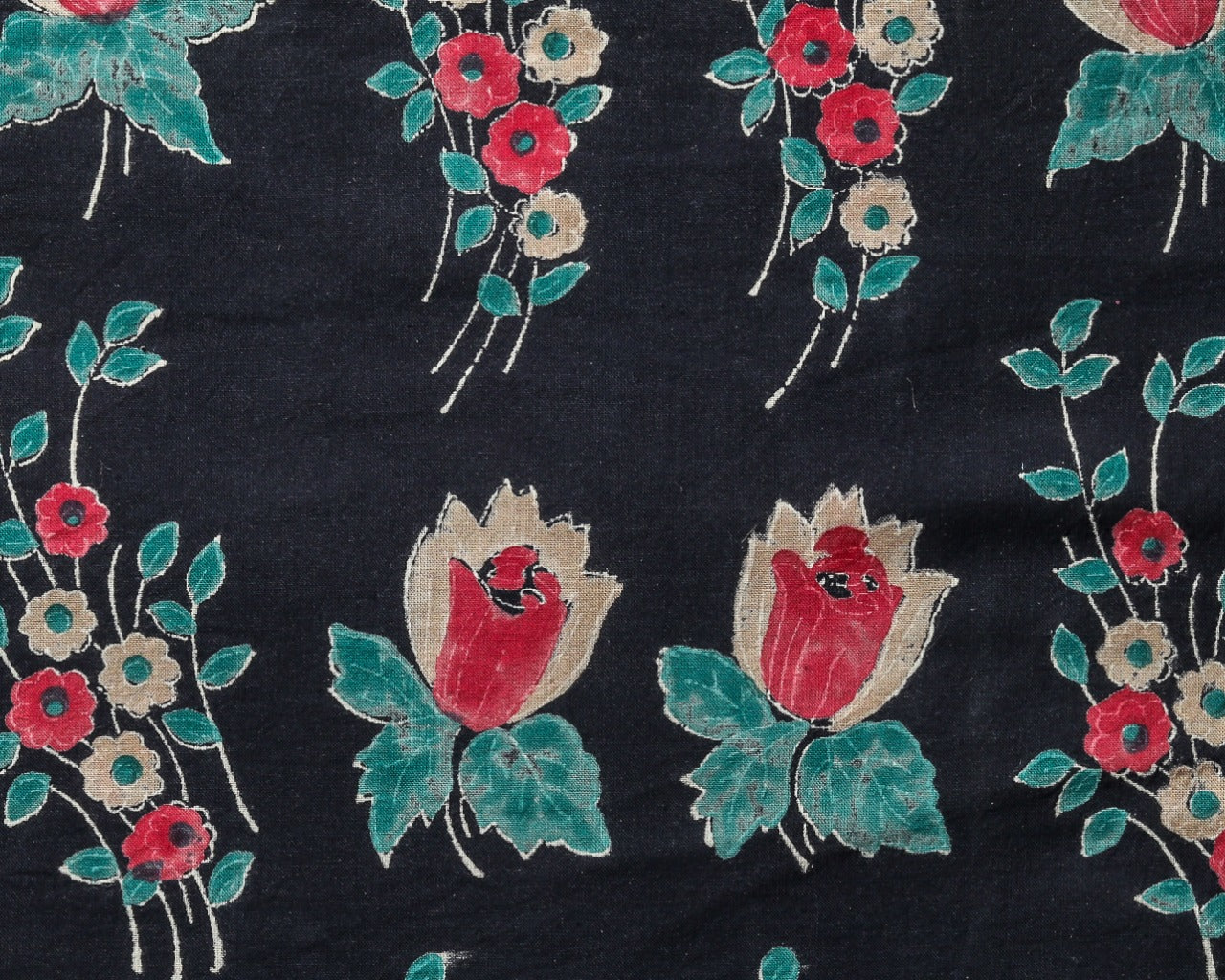 Shop Unstitched Hand Block Print Pure Cotton Suits with Chiffon Dupatta (PCHF212)
