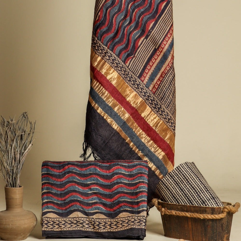 Shop tussar silk suit set online (TUS05)