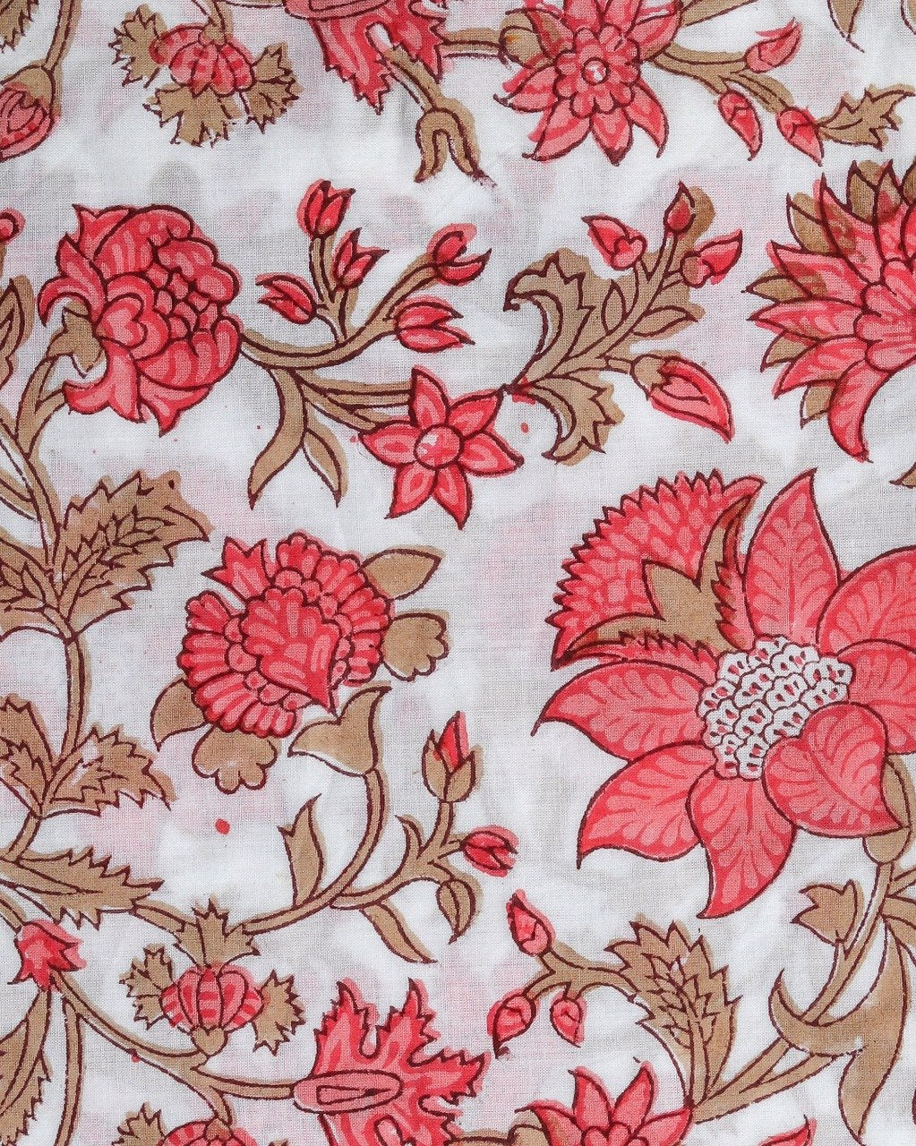 Shop Unstitched Hand Block Print Pure Cotton Suits with Kota Doria Dupatta (T3CKD360)