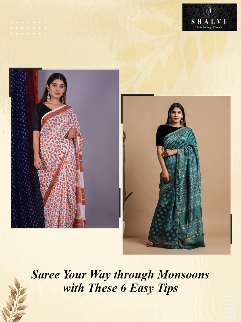 Monsoon saree styles