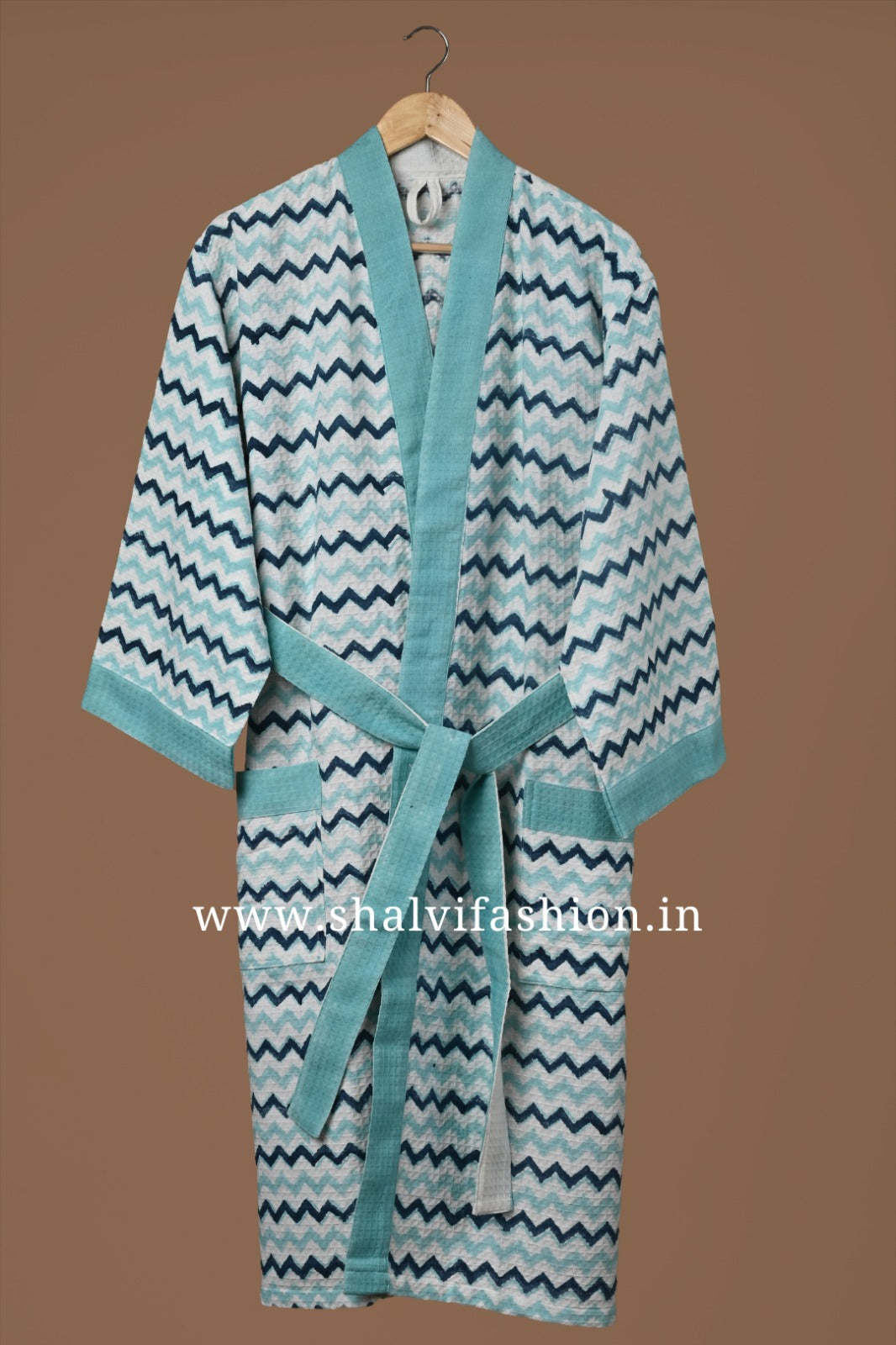 Shop block print waffle cotton bath linen sets (BLS01)