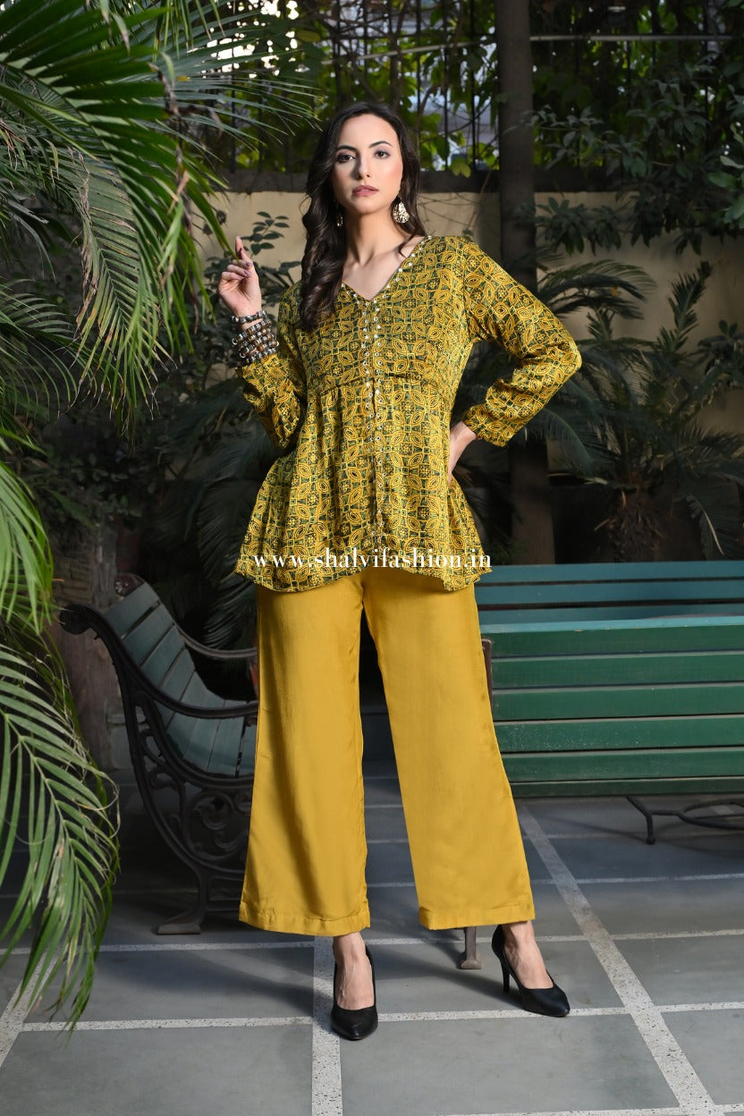 Shop hand block print modal silk cord sets online (CCD02)