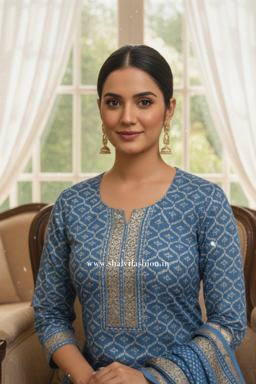 Shop zardosi work chanderi silk suits online (CSS59)