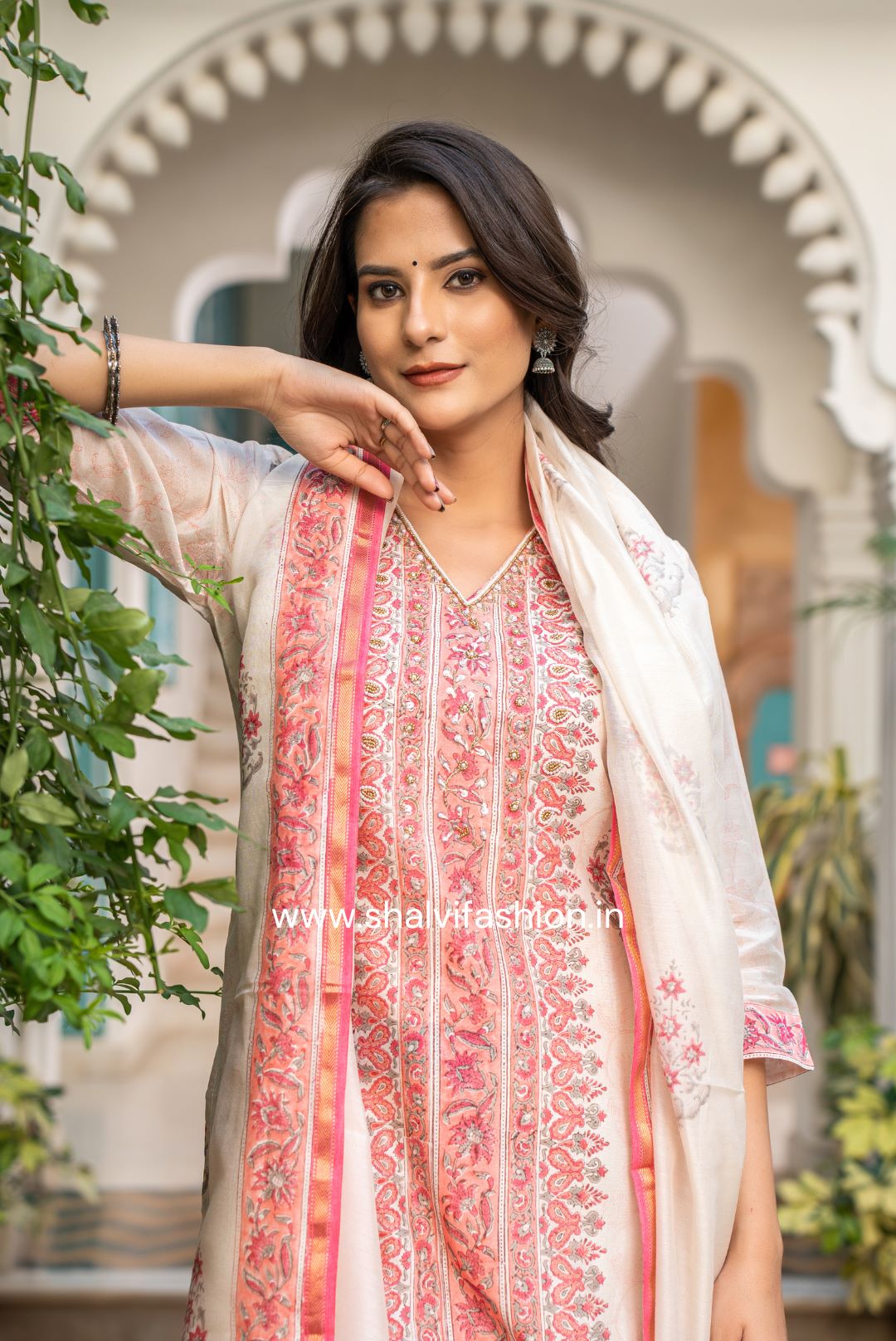 Shop jaipuri print maheshwari silk suits online (CSS115)