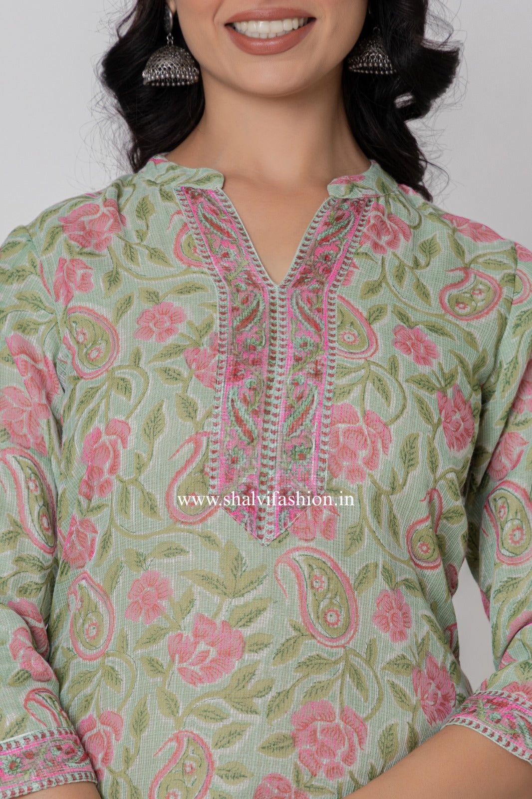 Shop stitched collection block print cotton suits (CSS266)