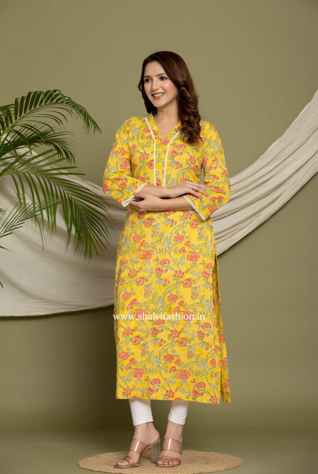Shop traditional block print cotton kurties (CSS342)