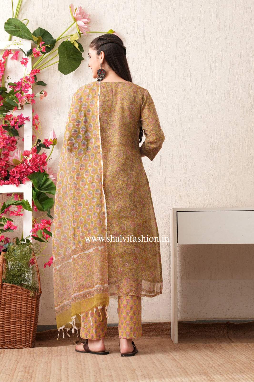 Shop sanganeri print kota doria stitched suits (CSS400)