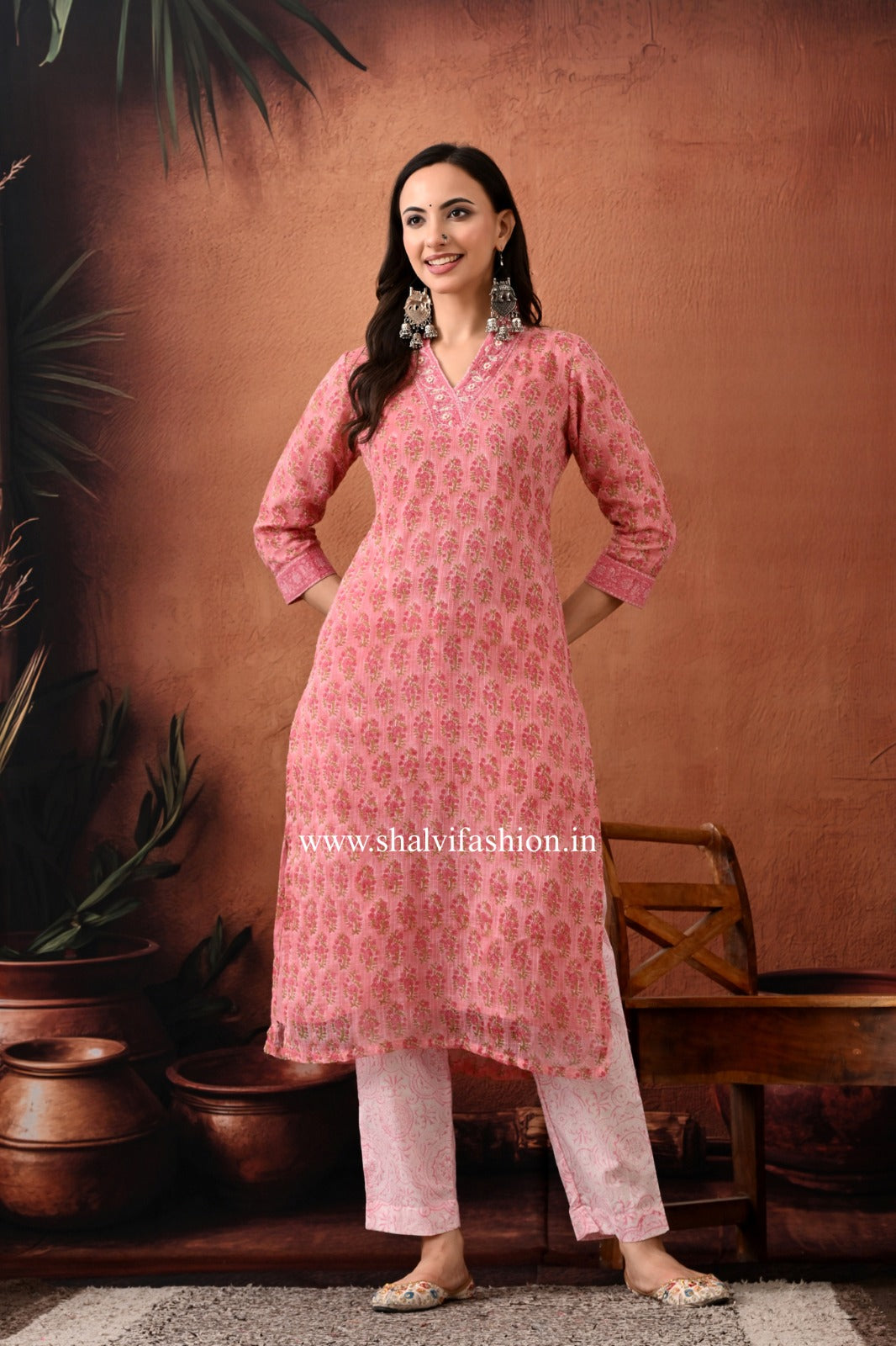 Shop hand block print kota doria suits online (CSS432)