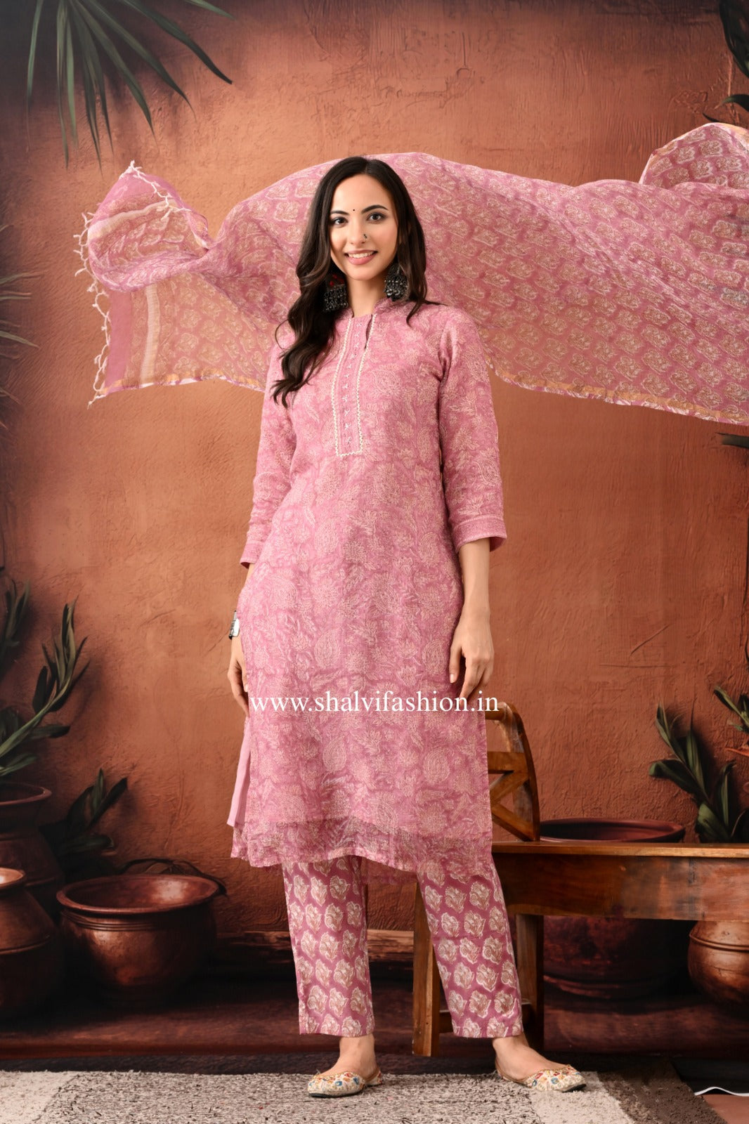 Shop block print kota doria suits online shopping (CSS445)