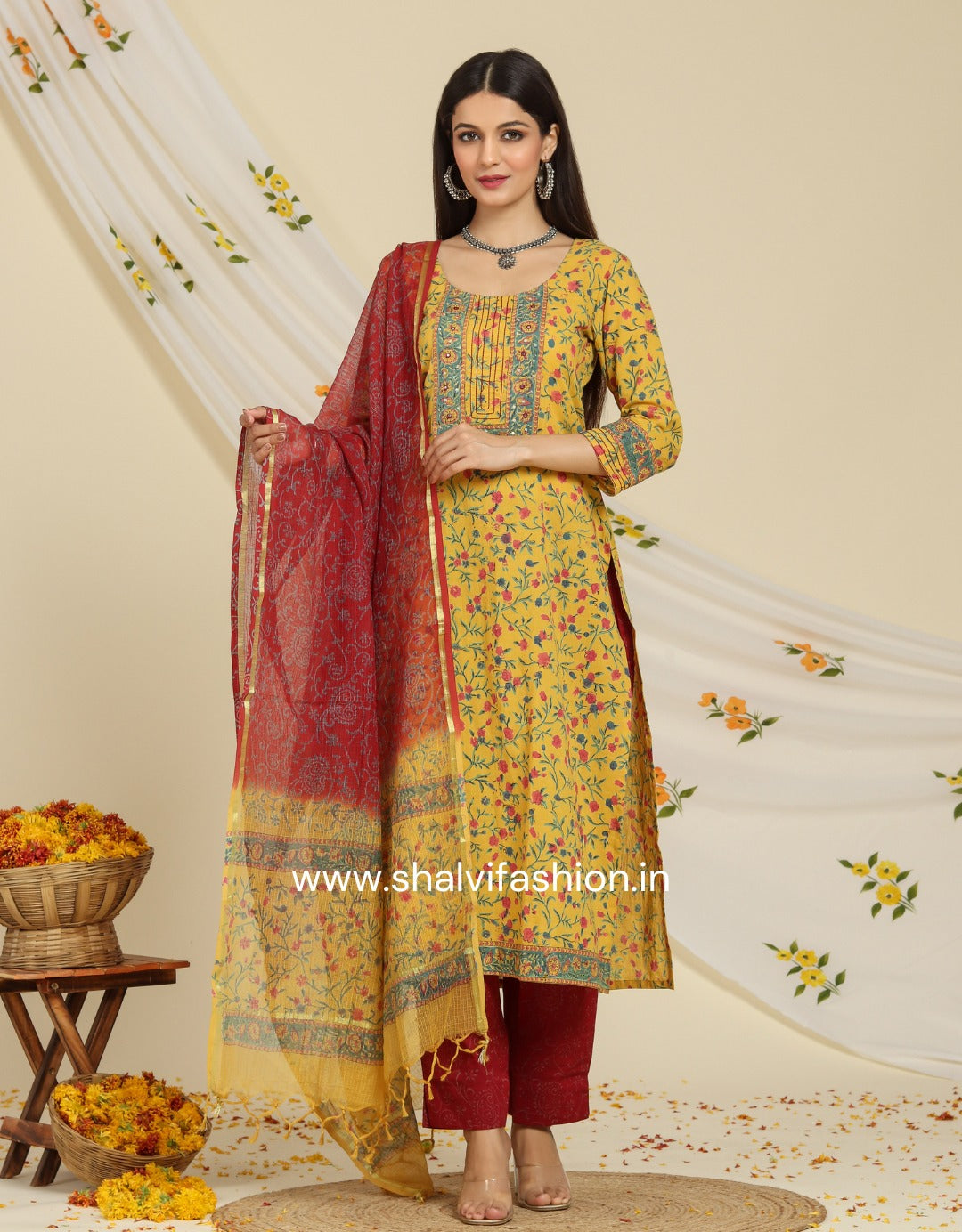 Shop kota dupatta cotto suit sets online shopping (CSS85KD)