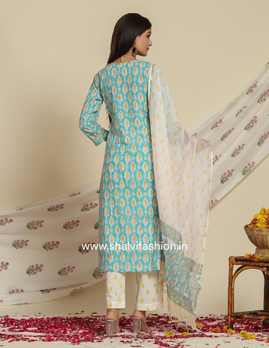 Shop kota dupatta cotton suit sets online (CSS94KD)
