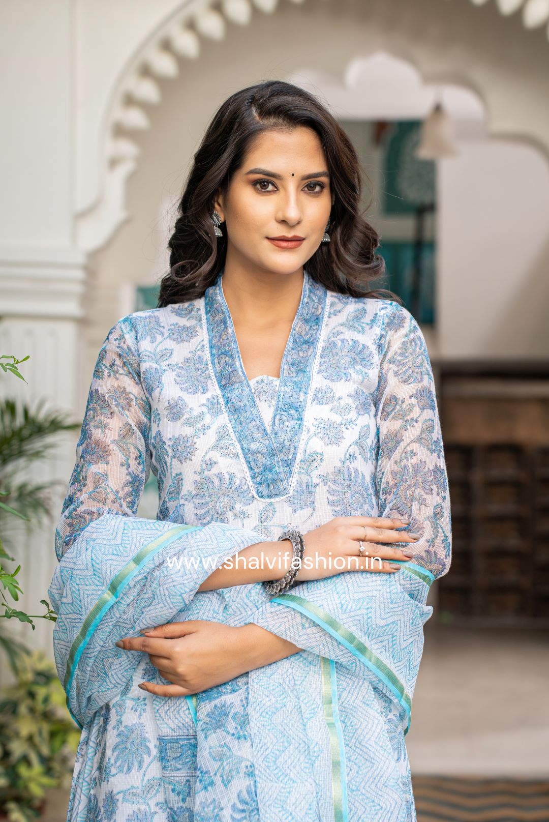 Shop hand block print kota doria suits online shopping (CSS97)