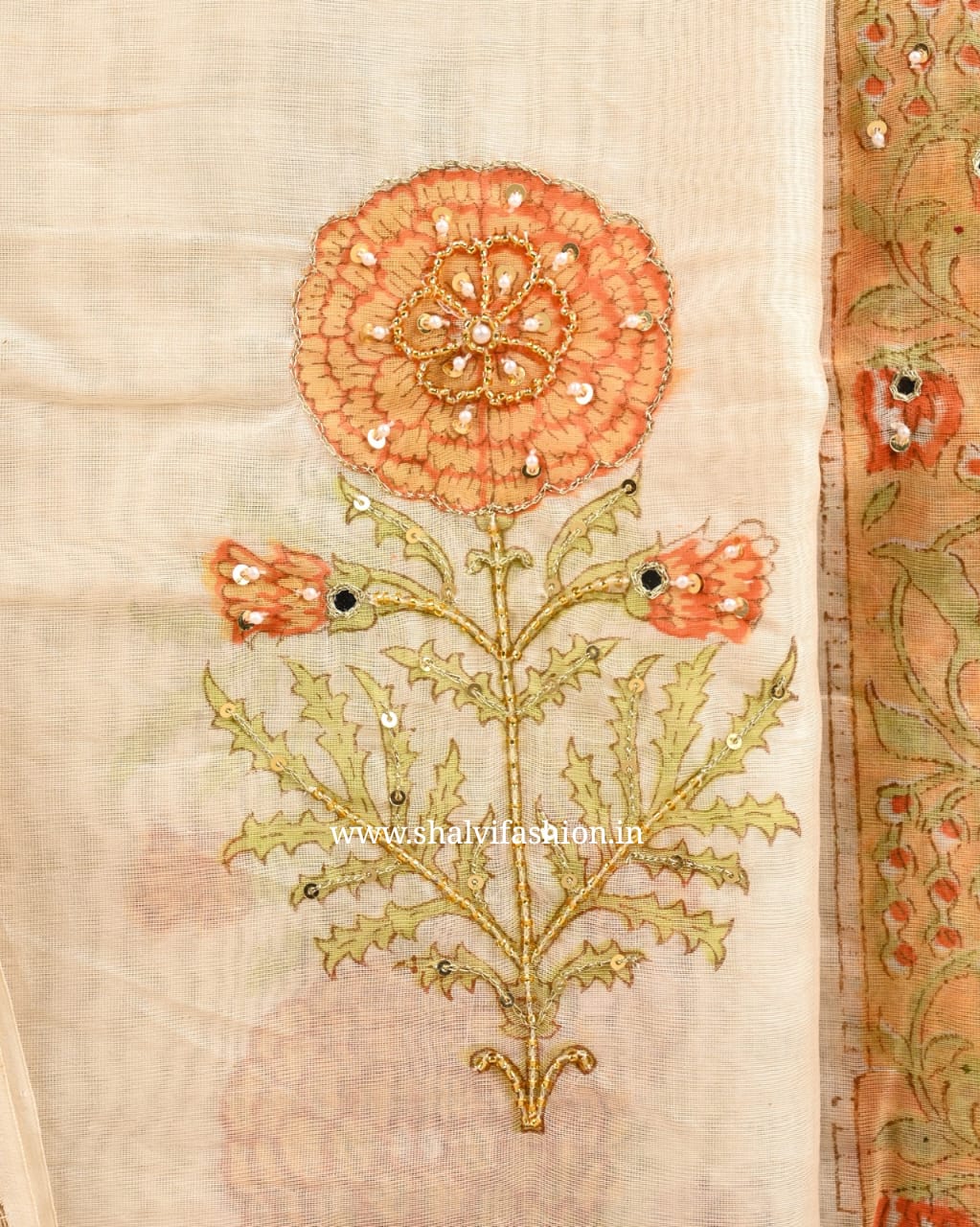 Shop block print gota work suits online (GOTA61)