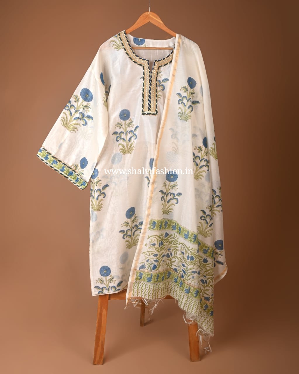 Shop gota work chanderi silk suits (GOTA69)
