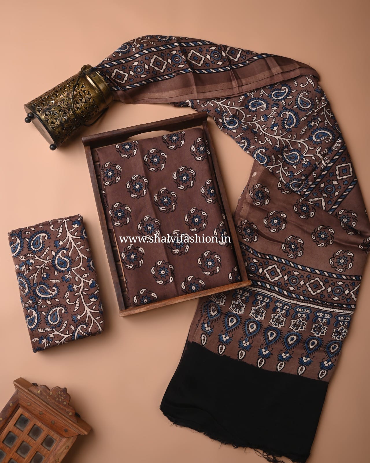 Shop unstitched modal silk suits online shopping (MOD102)