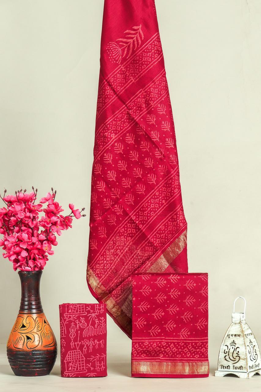 Shop jaipuri print maheshwari silk suits online (MSL658)