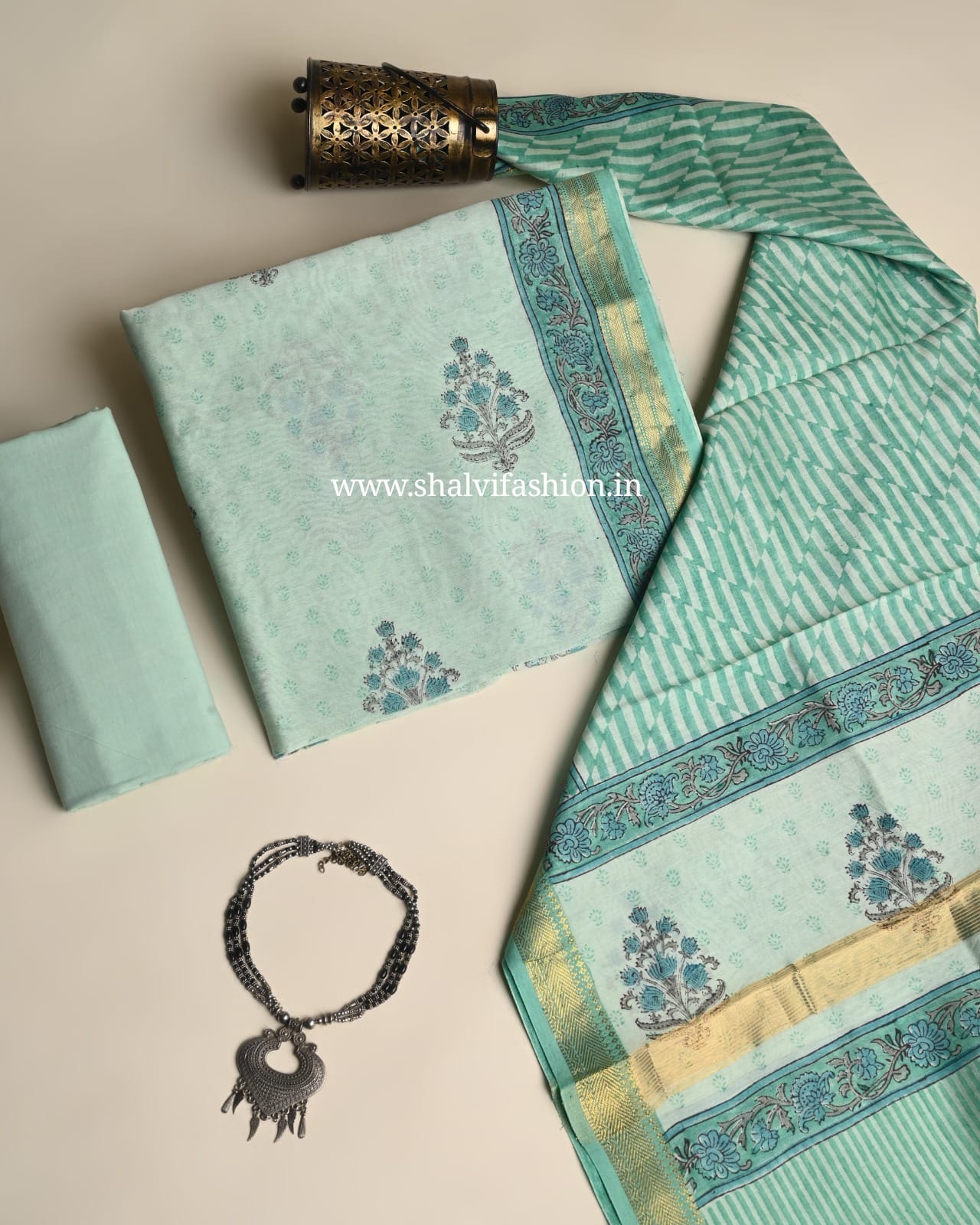 Shop jaipuri printed maheshwari silk suits online (MSL665)