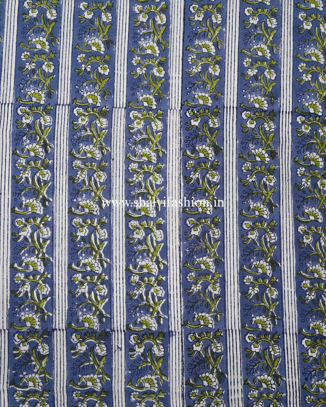 Shop block print cotton suits with chiffon dupatta online (PCHF639)