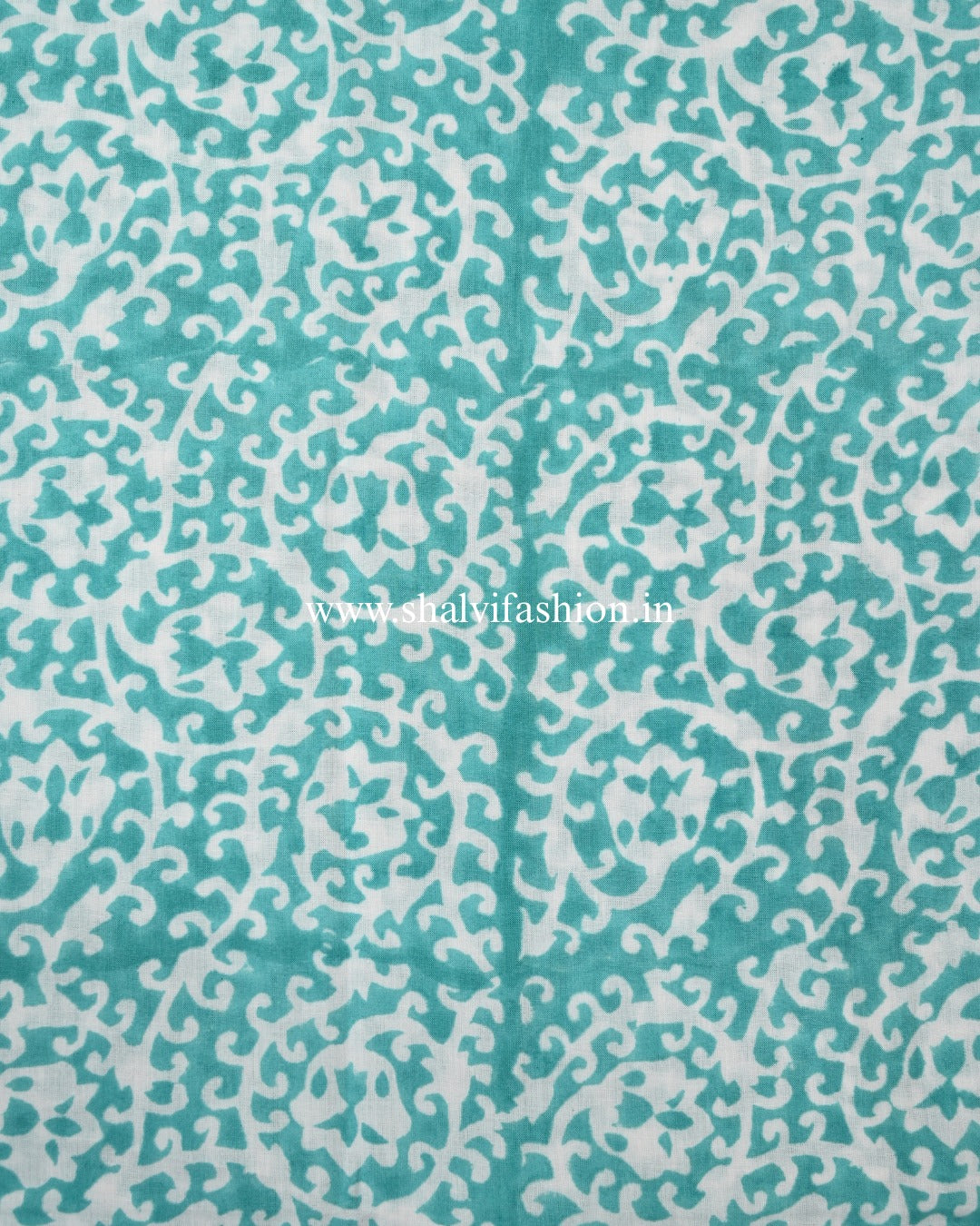 Shop unstitched block print cotton suits with mulmul dupatta (PRMUL586)